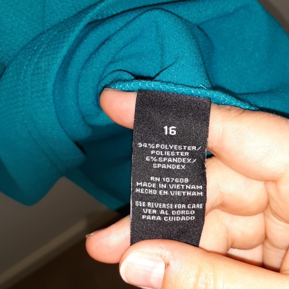 PLUS Teal Midi Dress - Picture 4 of 4